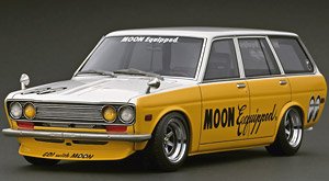 Datsun Bluebird (510) Wagon Yellow / White (Diecast Car)