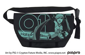 Hatsune Miku Messenger Bag Madoka G Ver. Black (Anime Toy)