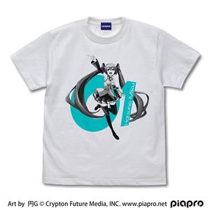 Hatsune Miku T-Shirt Madoka G Ver. White M (Anime Toy)