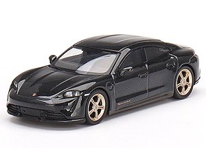 Porsche Taycan Turbo S Volcano Grey Metallic (RHD) (Diecast Car)