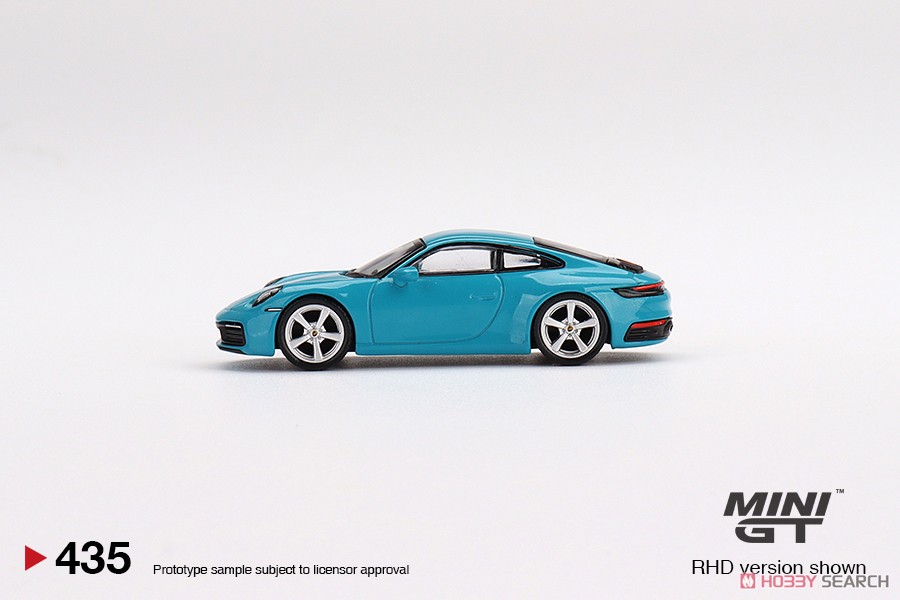 Porsche 911(992) Carrera S Miami Blue (RHD) (Diecast Car) Item picture3