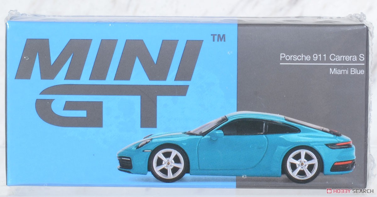 Porsche 911(992) Carrera S Miami Blue (RHD) (Diecast Car) Package1