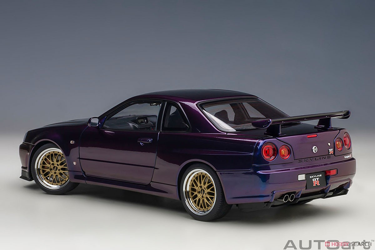 Nissan Skyline GT-R (R34) V-Spec II `BBS LM Wheel Version` (Midnight Purple III) (Diecast Car) Item picture2