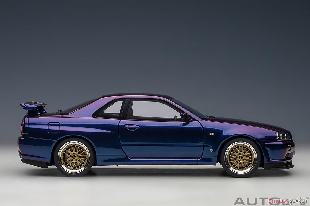 Nissan Skyline GT-R (R34) V-Spec II `BBS LM Wheel Version` (Midnight Purple III) (Diecast Car) Item picture4