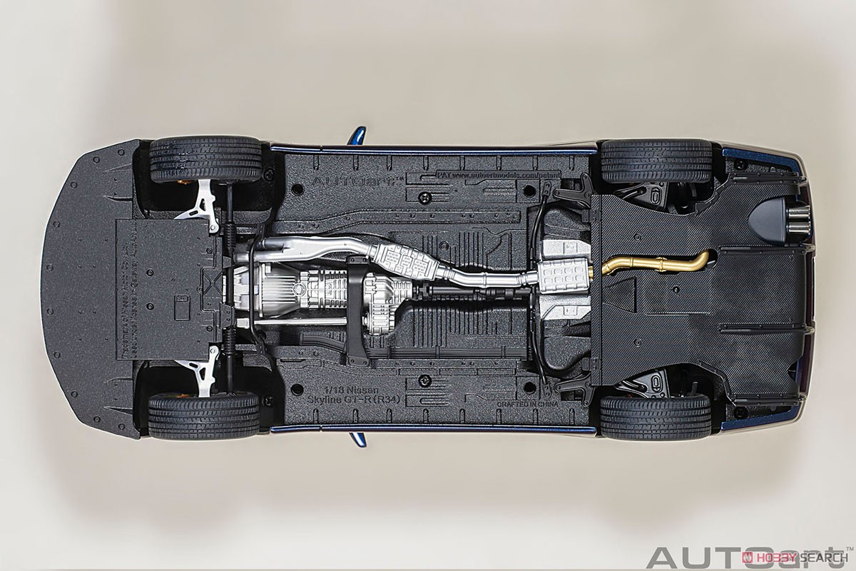 Nissan Skyline GT-R (R34) V-Spec II `BBS LM Wheel Version` (Midnight Purple III) (Diecast Car) Item picture8