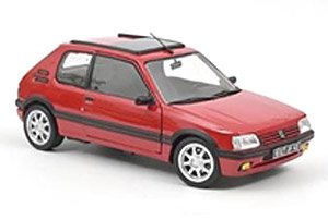 プジョー205 GTi 1.9 PTS リム 1991 レッド (ミニカー)
