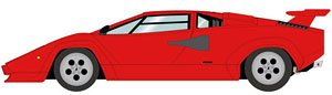 Lamborghini Countach LP5000S 1982 with Rear Wing レッド (タンインテリア) (ミニカー)