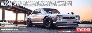 EP 4WD Fazer Mk2 FZ02 Nissan Skyline 2000GT-R(KPGC10) Tuned Version Silver (RC Model)