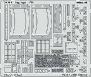 Sd.Kfz.186 ヤクトタイガー エッチングパーツ (ホビーボス用) (プラモデル)
