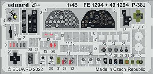 Photo-Etched Parts for P-38J (for Tamiya) (Plastic model)