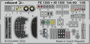 Zoom Etched Parts for Yak-9D (for Zvezda) (Plastic model)