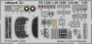 Yak-9D ズームエッチングパーツ (ズべズダ用) (プラモデル)