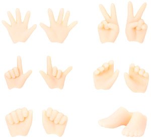 Picconeemo D Hand Parts Hand/Foot S (White) (Fashion Doll)