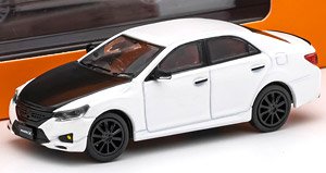 トヨタ Mark X - RHD ホワイト / ブラックボンネット (ミニカー)