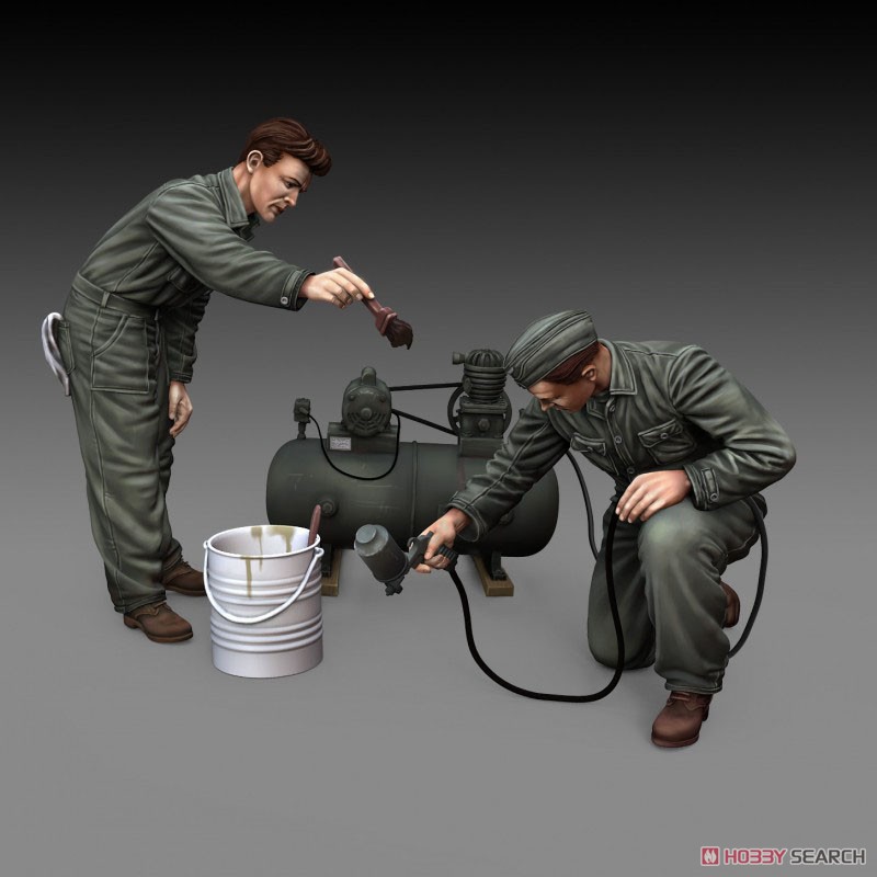 Soldiers Painting (2 Figures) (Plastic model) Other picture1
