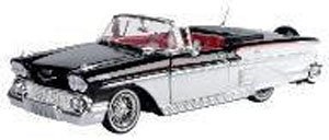 1958 Chevy Impala (Black/White) (ミニカー)