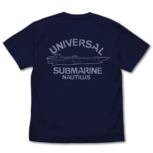 Nadia: The Secret of Blue Water Nautilus T-Shirt Navy S (Anime Toy)