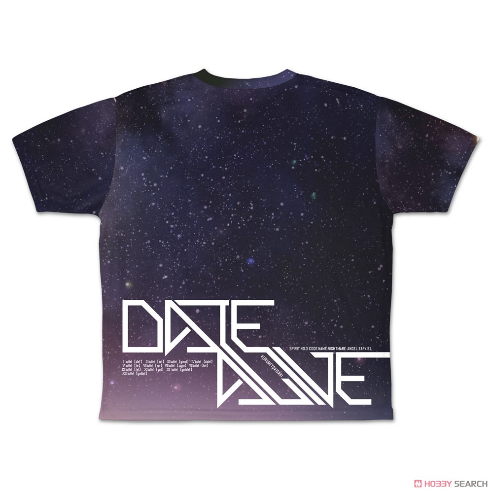 Date A Live IV Kurumi Tokisaki Double Sided Full Graphic T-Shirt S (Anime Toy) 商品画像3