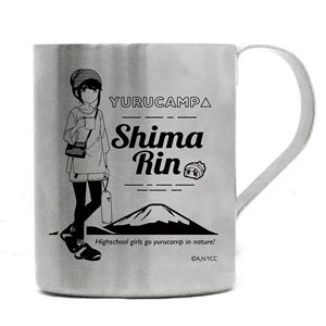 Laid-Back Camp [Especially Illustrated] Natsucamp Rin Shima Layer Stainless Mug Cup (Anime Toy)