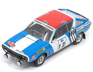 Renault 17 No.12 Winner Rallye Press on Regardless 1974 J-L.Therier - C.Delferrier (ミニカー)