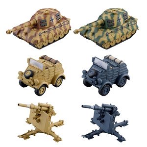 miniQ World Tank Deformed 10 Panzer Division Vol.3 (Set of 6) (Shokugan)