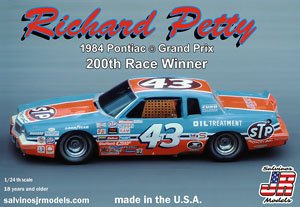 NASCAR 1984 Pontiac Grand Prix Richard Petty`s Record Setting 200th NASCAR Cup Winner (Model Car)