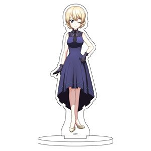 Chara Acrylic Figure [Girls und Panzer] 03 School Uniform Dress Ver. Darjeeling (Especially Illustrated) (Anime Toy)