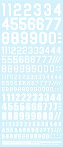 Numbering Decal Neo White (Material)
