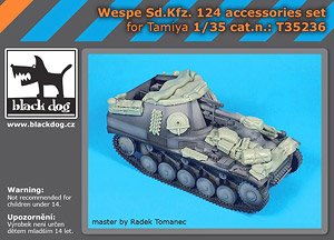 Wespe Sd.Kfz. 124 Accessories Set (for Tamiya) (Plastic model)
