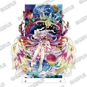[No Game No Life] 10th Anniversary Big Acrylic Figure White (Anime Toy)