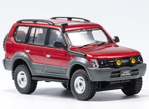 Toyota Land Cruiser Prado 90 - RHD Light Face Lift Red (Diecast Car)