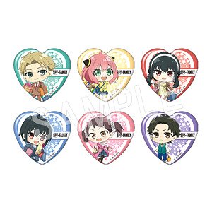 Spy x Family Trading Heart Can Badge (Shopping) (Set of 6) (Anime Toy)