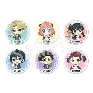 Spy x Family Trading Can Badge Mini Chara Ver. (Cafe) (Set of 6) (Anime Toy)