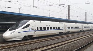 CRH5A-5066 CRH5 Electric Multiple Units Standard Four Car Set (Blue Stripe) (Basic 4-Car Set) (Model Train)