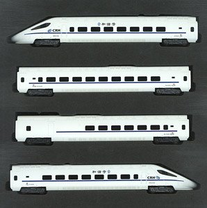 CRH5G-5153 CRH5 Electric Multiple Units Standard Four Car Set (Purple Blue Stripe) (Basic 4-Car Set) (Model Train)