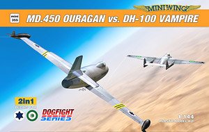 MD.450 Ouragan vs. DH-100 Vampire `Dogfight Series` (Plastic model)