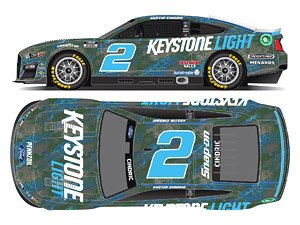 `オースティン・シンドリック` #2 KEYSTONE LIGHT CAMO フォード マスタング NASCAR 2022 ネクストジェネレーション (ミニカー)