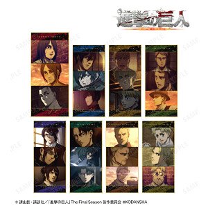 Attack on Titan Trading Scene Picture Colored Paper w/Stand (Set of 8) (Anime Toy)