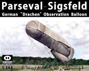 Parseval-Sigsfeld German `Drachen` Observation Ballon (Plastic model)
