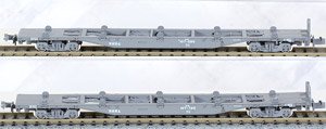 コキ107 (JRFマークなし) コンテナ無積載 2両セット (2両セット) (鉄道模型)