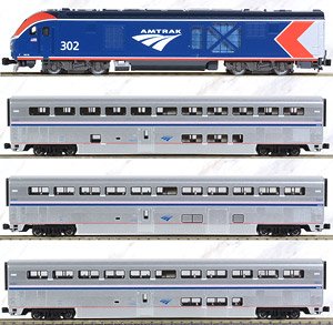 Amtrak(R) ALC-42 & Superliner(R) I Phase VI Four Unit Set (Basic 4-Car Set) (Model Train)