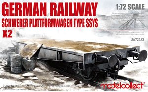 German Railway Schwerer Plattformwagen Type SSYS (Set of 2) (Plastic model)