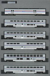 アムトラック(R) スーパーライナー(R) I フェーズVI 6両セット (増結・6両セット) ★外国形モデル (鉄道模型)