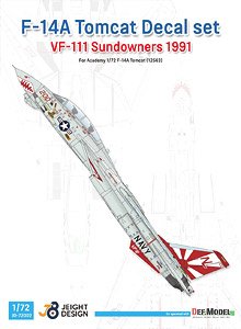 F-14A VF-111 Sundowners 1991 Decal Set (Decal)