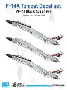 F-14A VF-41 Black Aces 1977 Decal Set (Decal)