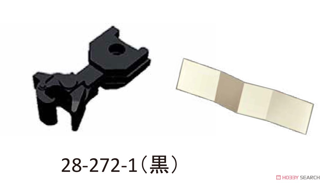 【Assyパーツ】 KATOナックルカプラーセット短 (黒) (各10個入り) (鉄道模型) その他の画像1