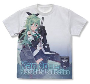 Kantai Collection Yamakaze Kai Ni Tei Full Graphic T-Shirt White M (Anime Toy)