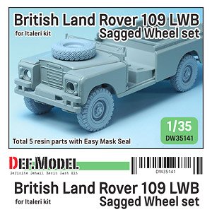 現用 イギリス ランドローバー 109LWB 自重変形タイヤセット (イタレリ用) (プラモデル)