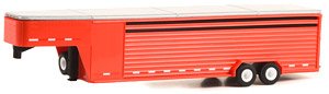 Hitch & Tow Trailers - 26-Foot Continuous Gooseneck Livestock Trailer - Red (ミニカー)