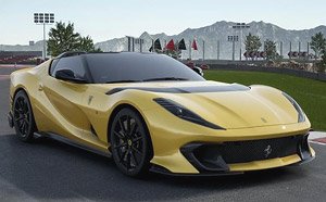 Ferrari 812 Competizione A Yellow Tristrato Carbon Fiber Wheels (ケース無) (ミニカー)